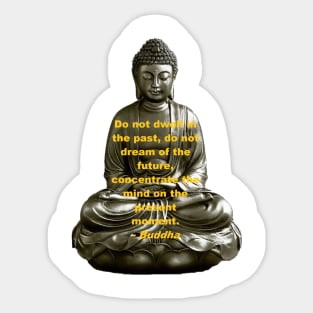 Buddha - Do Not Dwell in the Past Sticker